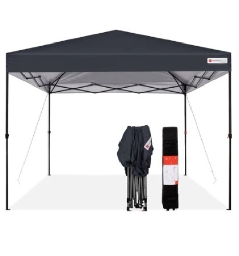 One-Person Setup Instant Pop Up Canopy w/ Wheeled Bag - 10x10ft - Lot 30