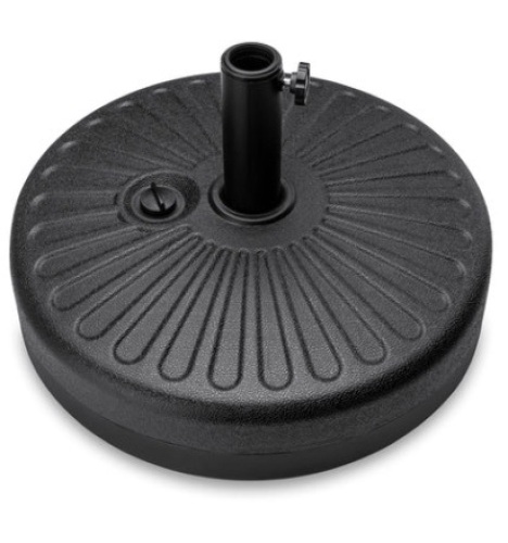 Plastic Patio Umbrella Base Pole Holder Accessory w/ Adjustable Knob - Lot 35