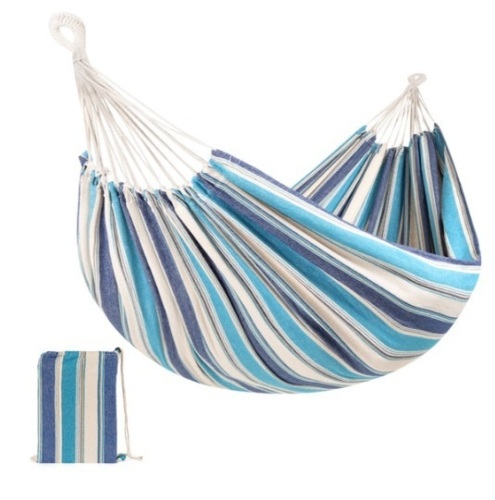 2-Person Brazilian-Style Double Hammock w/ Portable Carrying Bag, Ocean - Lot 210