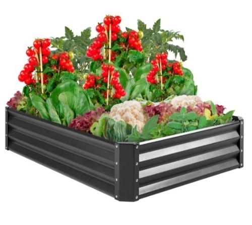Outdoor Metal Raised Garden Bed for Vegetables, Flowers, Herbs - Lot 231