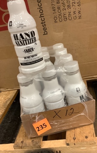 Faber Hand Sanitizer 16 oz. PET Bottles, 12 Pack - Lot 235