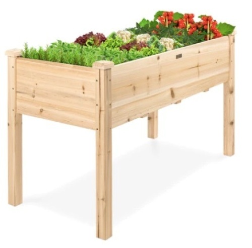 Raised Garden Bed, Elevated Wood Garden Planter Stand - Lot 68