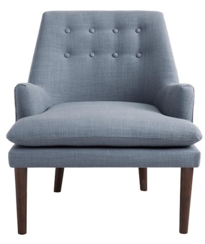 Elsa Blue Mid-Century Accent Arm Chair - Lot 276