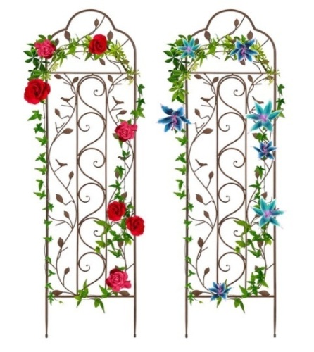 Set of 2 Iron Arched Garden Trellis - Lot 277