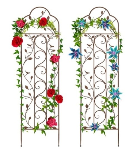 Set of 2 Iron Arched Garden Trellis - Lot 278