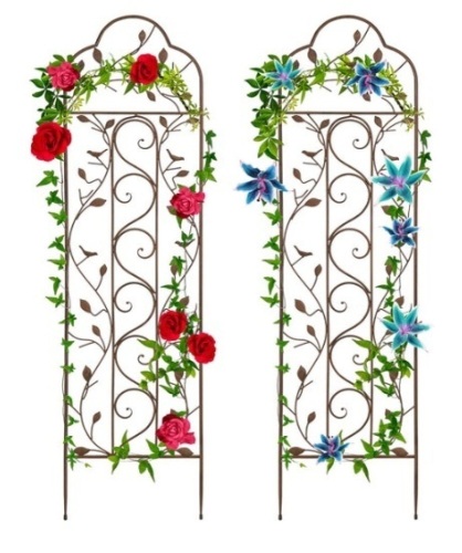 Set of 2 Iron Arched Garden Trellis - Lot 279