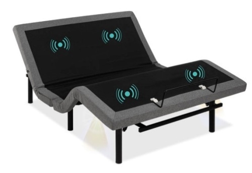 Adjustable Bed Base with Massage, Remote, USB Ports, Queen - Lot 315