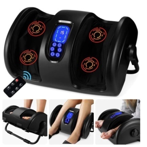 Reflexology Shiatsu Foot Massager w/ High-Intensity Rollers, Remote Control - Lot 321