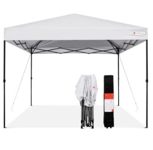 One-Person Setup Instant Pop Up Canopy w/ Wheeled Bag - 10x10ft - Lot 347