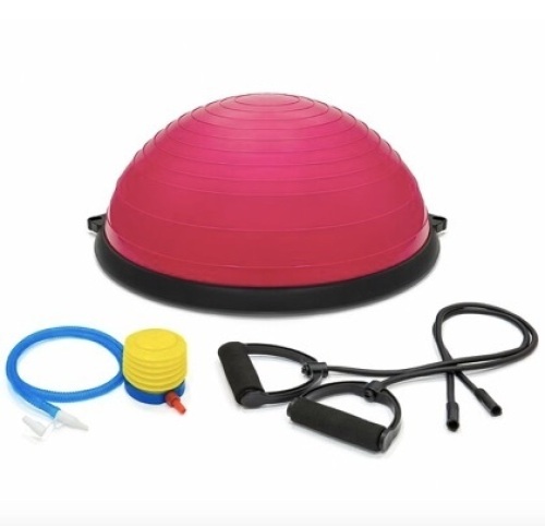 Best Choice Products Yoga Balance Trainer Exercise Ball for Arm, Leg, Core Workout with Pump, 2 Resistance Bands - Lot 351