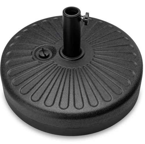 Plastic Patio Umbrella Base Pole Holder Accessory w/ Adjustable Knob - Lot 398