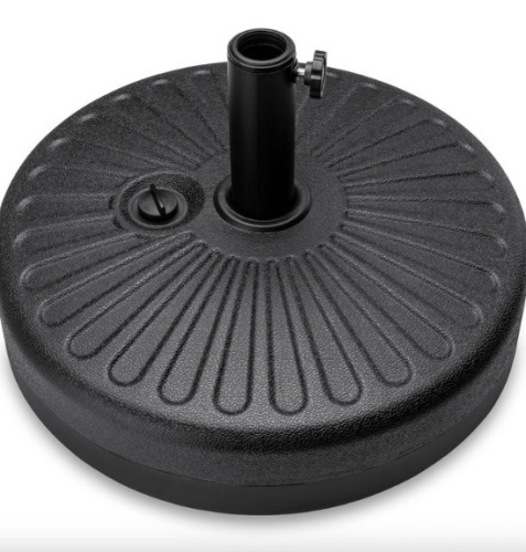 Plastic Patio Umbrella Base Pole Holder Accessory w/ Adjustable Knob - Lot 407