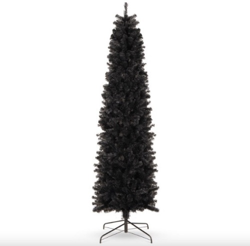 Black Artificial Pencil Holiday Christmas Tree, 6ft - Lot 421