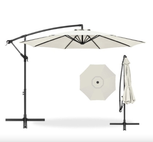 Offset Hanging Patio Umbrella - 10ft - Lot 458