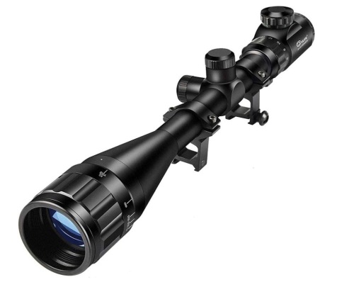 CVLIFE Hunting Rifle Scope 6-24x50 AOE Red and Green Illuminated Gun Scope with Free Mount, E-Commerce Return, Untested - Lot 4