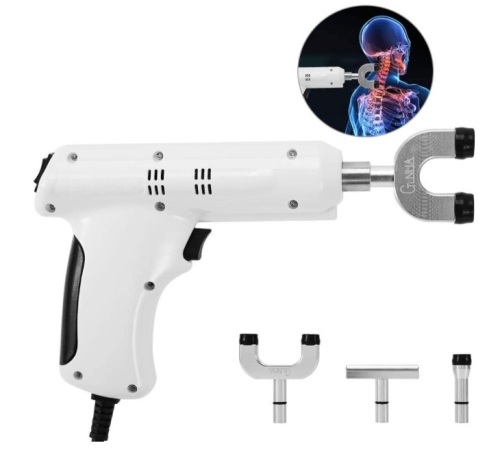 Chiropractic Tool, Spinal Massager, 3 Levels Manual Back Massage Electric Spine Adjuster Adjusting Tool with Four Massage Heads, E-Commerce Return, Untested - Lot 15