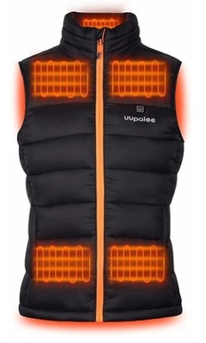 uupalee Lightweight Heated Vest Women with Battery Pack Slim Fit Winter Coat, Size 2XL, Appears New, Untested - Lot 51