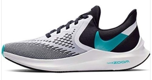 Nike WMNS Zoom Winflo 6 Womens Sneakers AQ8228-001, Black/White-Sapphire-Hyper Jade, New - Lot 52