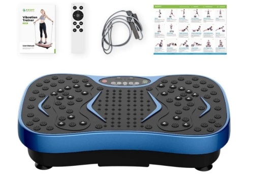 JUFIT Fitness Vibration Plate Exercise Equipment Whole Body Shape Exercise Machine Vibration Platform Fit Massage Workout Trainer,Max User Weight 330lbs, Appears New, Untested - Lot 63