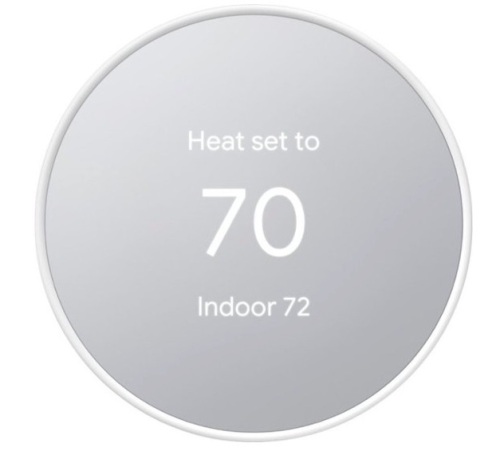 Google - Nest Smart Programmable Wifi Thermostat - Snow, Appears New, Untested - Lot 77