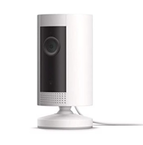 Ring Indoor Cam, Compact Plug-In HD security camera with two-way talk, Works with Alexa - White, Appears New, Untested - Lot 89