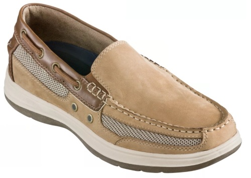 World Wide Sportsman Nantucket III Slip-On Boat Shoes for Men - Tan/Beige - 9M, Appears New - Lot 104