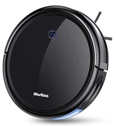 robot vacuum cleaner, imartine 1600pa strong suction robotic vacuum cleaner, super-thin quiet, up to 120mins runtime/automatic self-charging robot vacuum for pet hair hard floor to medium-pile carpet, E-Commerce Return, Untested - Lot 118