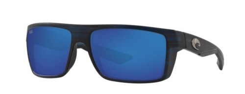 Costa Motu 580G Polarized Sunglasses, Matte Black Teak, Blue Mirror 580P, Appears New - Lot 143