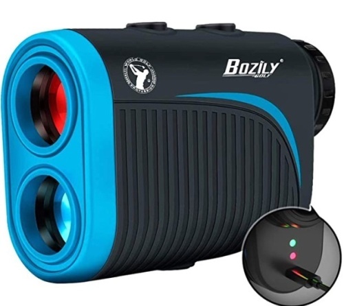 Bozily Golf Rangefinder with Slope, 6X Rechargeable Laser Range Finder with Charging Cord, 1200 Yards Flag-Lock, Slope ON/Off, Continuous Scan Support - Tournament Legal Golf Rangefinder, E-Commerce Return, Untested - Lot 166