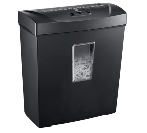 Bonsaii Paper Shredder, 12 Sheet Cross Cut Document and Credit Card Shredder for Home Use, Black, New in Box - Lot 194