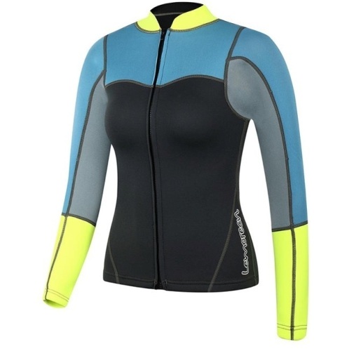 LEMORECN WOMENS 2MM NEOPRENE LONG SLEEVE JACKET FRONT ZIPPER WETSUIT TOP, US Size 14, Appears New - Lot 214