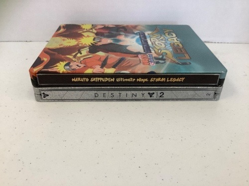 Lot of 2 Xbox One Steelbook Games, Destiny 2, and Naruto Shippuden Ulitimate Ninja Storm Legacy, New - Lot 230