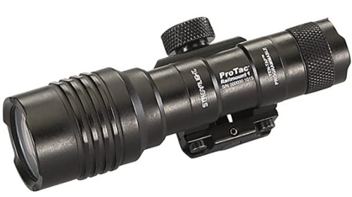 Streamlight 88058 ProTac Rail Mount 1 350 Lumen Professional Tactical Flashlight with High/Low/Strobe use 1x CR123A, 1x AA or 1x AA Li-iON Batteries - 350 Lumens , Black , 1L, E-Commerce Return, Untested - Lot 272