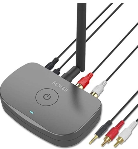 Besign BE-RCA Long Range Bluetooth Audio Adapter, HiFi Wireless Music Receiver, Bluetooth 5.0 Receiver for Wired Speakers or Home Music Streaming Stereo System, E-Commerce Return, Untested - Lot 333