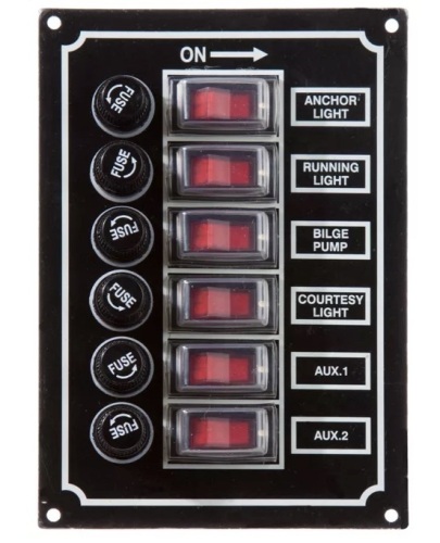 Rocker Switch Panel - 6 Switch, E-Commerce Return, Untested - Lot 367