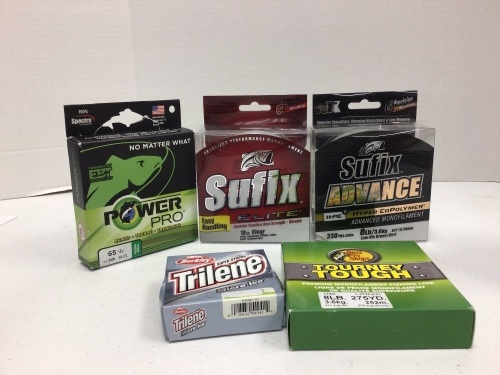 Lot of 5 Fishing Line, E-Commerce Reurn - Lot 443