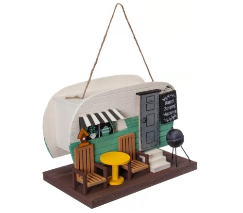 Sunset Vista Designs Camper Trailer Birdhouse, New with Damage - Lot 467