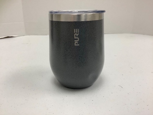 Pure Drink Ware Hammered Metal Solid Stainless Wine Glass, Appears New - Lot 532