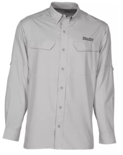 World Wide Sportsman Seacrest Long-Sleeve Shirt for Men, New with Damage, Size LG - Lot 556