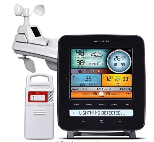 Acurite Professional Weather Center, with Lightning Detection and Easy Mount 5-in-1 Sensor, E-Commerce Return, Untested - Lot 581