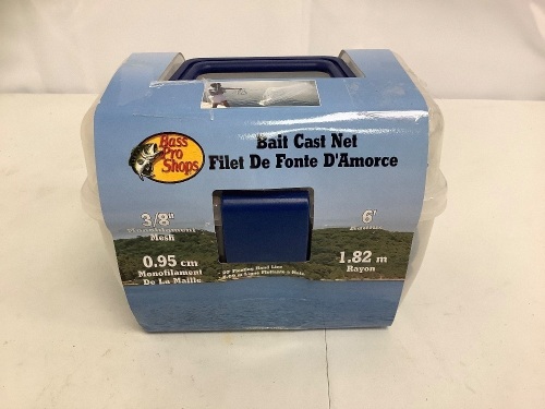 Bait Cast Net - 6' Radius - Mono - 3/8" Mesh, E-Commerce Return, Untested - Lot 584