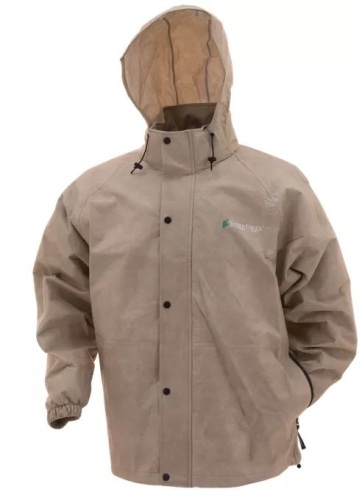 Frogg Toggs Pro Action Advantage Rain Jacket for Men - Khaki - L, E-Commerce Return, Missing Hood - Lot 618