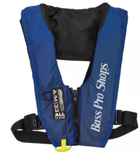 AM33 All-Clear Auto/Manual-Inflatable Life Vest - Blue, E-Commerce Return - Lot 639