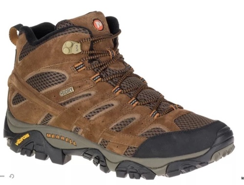 Merrell Moab 2 Mid Waterproof Hiking Boots for Men - Earth - 9.5W, Appears New - Lot 679