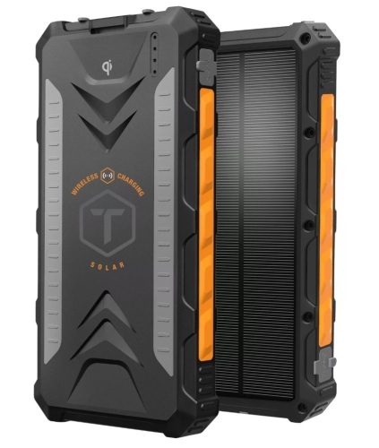 ToughTested ROC Waterproof 10,000mAh Solar Wireless Charger, E-Commerce Return, Untested - Lot 700