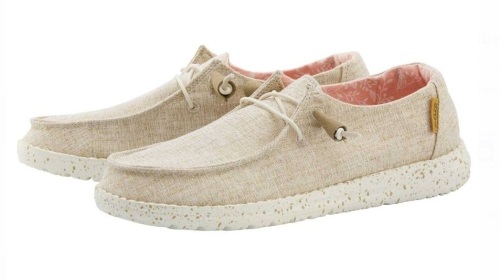 Hey Dude Wendy Chambray, White Nut, Women's Size 7, New with Tags - Lot 732