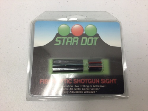 STAR DOT Fiber Optic Shotgun Sight, Red/Green 5/16", Appears New  - Lot 738
