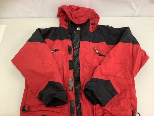 100 MPH GORE-TEX Rain Jacket for Men - Red - L, E-Commerce Return - Lot 751