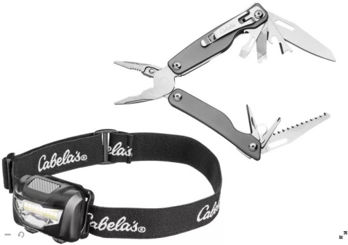Multi-tool and Headlamp Combo, Snap Is Broken on Case, E-Commerce Return - Lot 756
