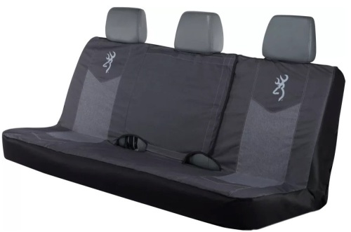 Browning Chevron Low-Back Seat Cover - Bench - Heather/Black, E-Commerce Return - Lot 771